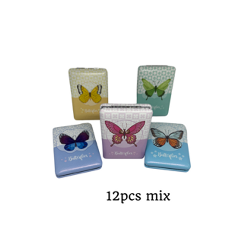 Compact Mirror- 12 pcs assorted colouful butterfly designs ,