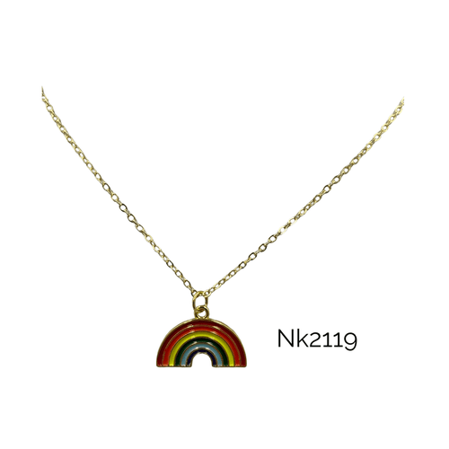 Rainbow pendant necklace or bracelet
