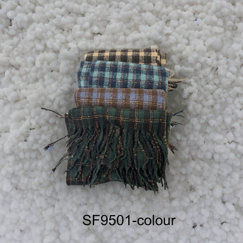 (Winter) Warm scarf shawls unisex classic plaid large soft fell cashmere 60cmx190cm