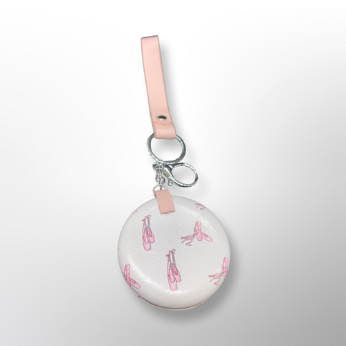 Mirror-pink pc arm strip and key chain pink ballet slipper image min 2