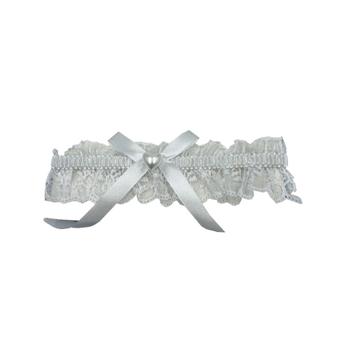 Garter- Lace with bow and heart