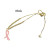 Ribbon gold bracelet or Hoop earring and necklace colour option