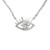 Necklace - crystal eye with eyelashes