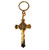 Keychain- Large gold cross with Jesus