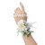 Cream flower and grey flower with greenery and pearl, artificial corsage , 6 pcs for $20