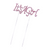 Cake topper - It's a girl (35mmx90mm), pink rhinestone