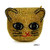 Cat Face, Gold (Round)