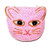 Cat Face, Pink (Round)