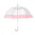 Umbrella - clear with pink border clear sale