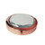 Rose gold pill box with mirror on outside and inside