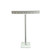 Earring Display stand - T shaped (metal), small, grey