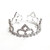 Small hair crown 2 arches with point in middle  (4 cm)