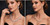 Crystal zirconia set with earrings and necklace 17” platinum plated