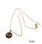 Necklace- Evil eye pendant(1.25") on long gold plated chain with extension, 18 "