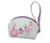 Round change purse - Music notes with purple strap