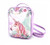 Small backpack w/unicorn and flowers - 18cm x 8cm x 23.5cm
