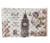 Jewelry box small rectangle- Big Ben with flowers "Vintage" on glitter heart background