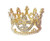Hair crown small with Fleur De Lis and pearls, gold