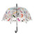 Umbrella- Clear dome with multi coloured high heels