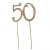 Cake topper - Double digit 12cm silver or Gold
