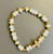 Cross bracelet freshwater pearls kid size colour options