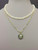 Freshwater pearls complex gold necklace evil eye pendant