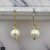 Earring Naturally Pearls hanger  style silver or gold