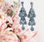 Earring- CLIP-Hanging tear drop chandelier earrings AAA zirconium