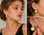 Clip earring pink pearl