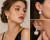 Clip earring pink pearl