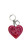 Key chain shine Rhinestones Heart Series