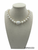 Necklace -Fresh water pearls mid one big baroque pearl with gold chain finished