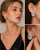 Cubic zirconia earring - Cube around Stud