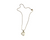 Necklace double heart pendant gold chain