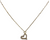 Necklace Heart pendant gold trim