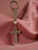 Keychain-3D rhinestone Cross