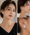 Earring Clip 5mm diamond size trim double stone