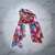 Scarf silk look Shine fabric