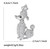 Poodle Dog Crystal Brooch