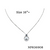 necklace -shell pearl and zirconium pendant 16 " chain extend