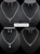 Crystal zirconia set with hanging tear drop earrings and large tear drop pendant