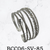 Bracelet  silver rhinestone cuff  6 line with big and small stone