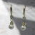 Earring- Hanging pearls with gold detail