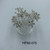 Hair pin for hair decoration 12 pcs set  rhinestones daisy flower clear