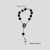 (Cross) Rosary hand made shell pearl or crystal hanging  rhinestone cross option with plastic box