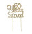 Cake Topper - 60 Years Loved (Gold, 5" x 5")