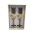 Twine champagne glasses with lace and wooden hearts - Rustic Style