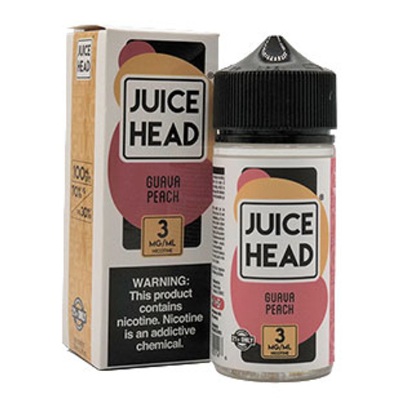 Guava Peach - 3mg - Juice Head - 100mL - Box and Bottle - Thumbnail