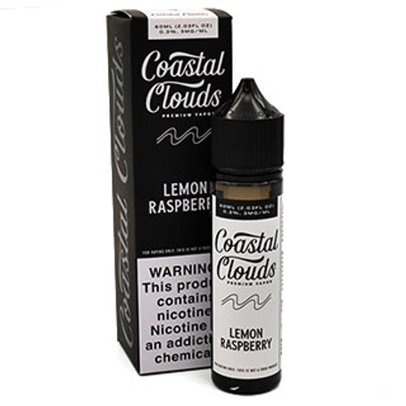 Coastal Clouds Lemon Raspberry - Coastal Clouds Co. - 60mL - 3mg - Box and Bottle - Thumbnail