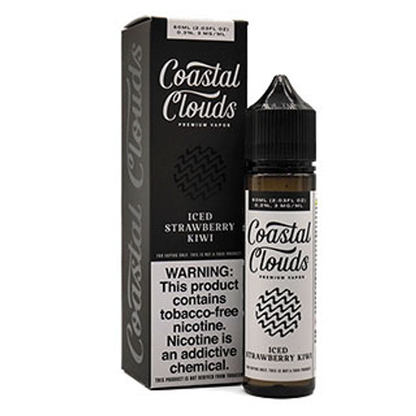 Coastal Clouds ICED Strawberry Kiwi - Coastal Clouds Co. - 60mL - 3mg
